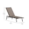 Flash Furniture Black/Brown Adjustable Chaise Lounge JJ-LC326-BLK-BR-GG - alternate 7